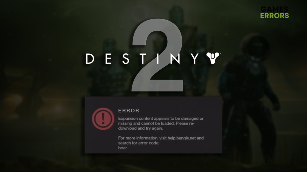 Destiny 2 Error Code Boar: Quick Fix [PC, PS4 & Xbox]