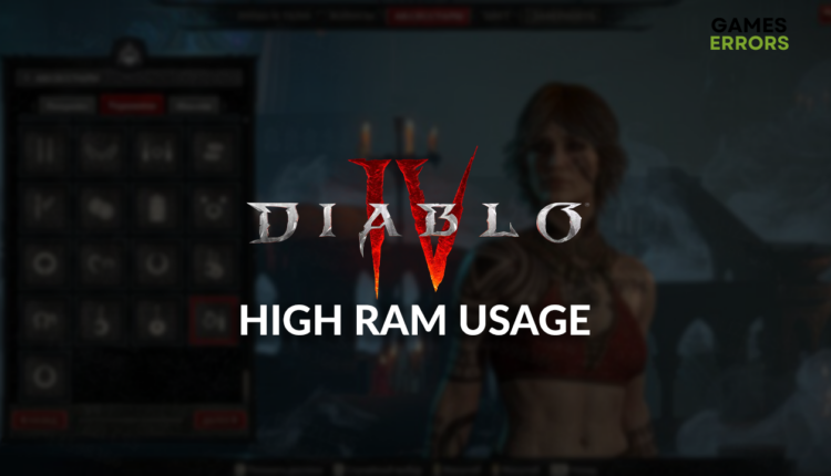 Diablo 4 high RAM usage
