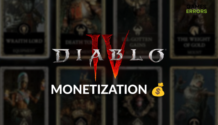 Diablo 4 Monetization