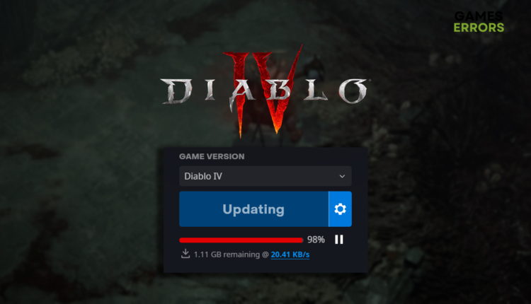 Diablo 4 slow download
