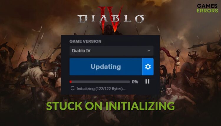 How to Fix diablo 4 stuck on initializing