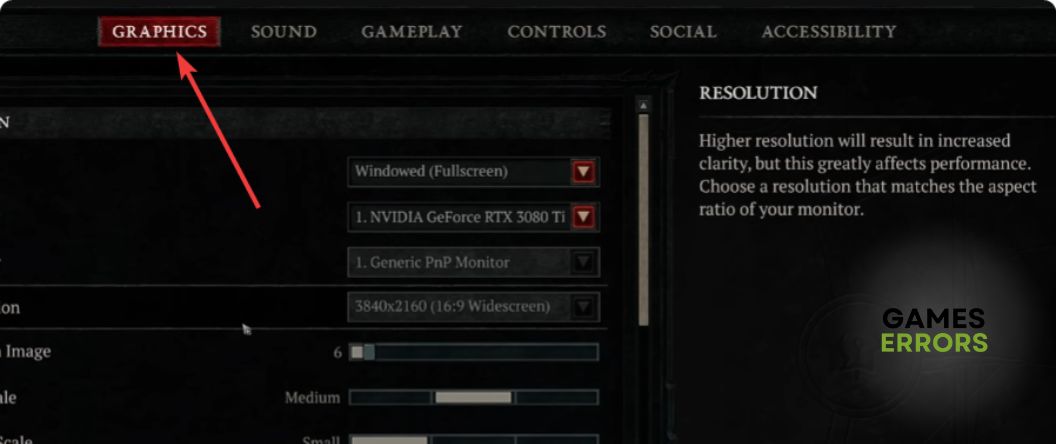 going graphics options diablo 4 in-game settings