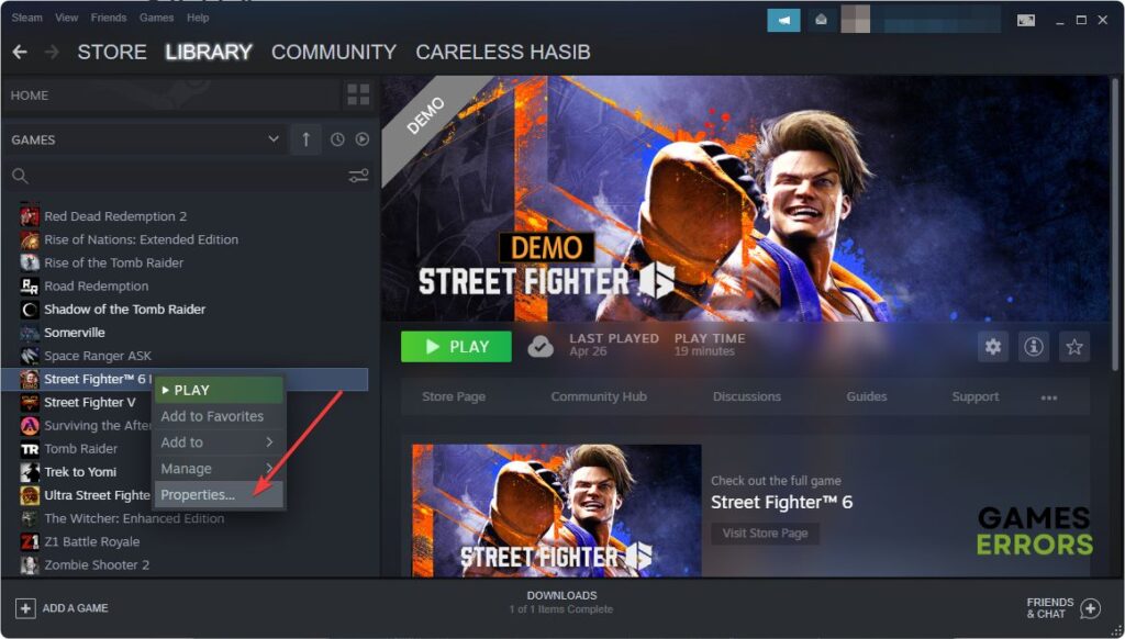 Street fighter 6 fatal d3d error best methods to fix