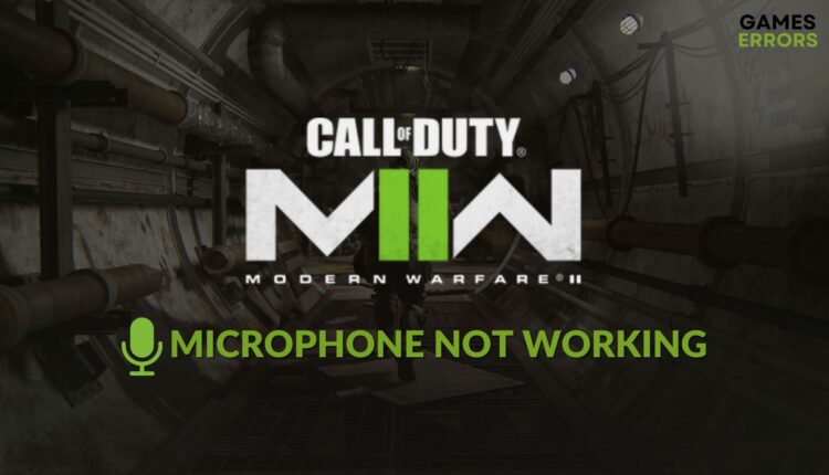 how to fix mw2 mic not working