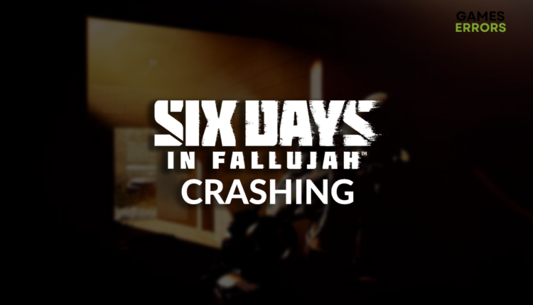 Six Days in Fallujah crashing