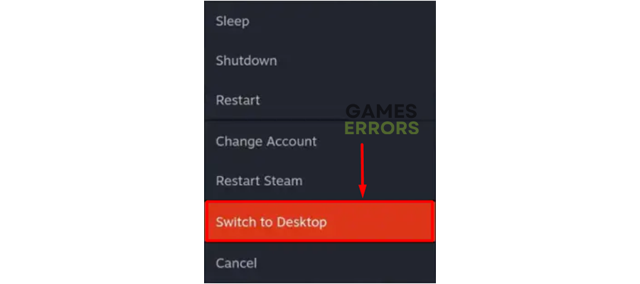 steam deck switch to desktop mode
