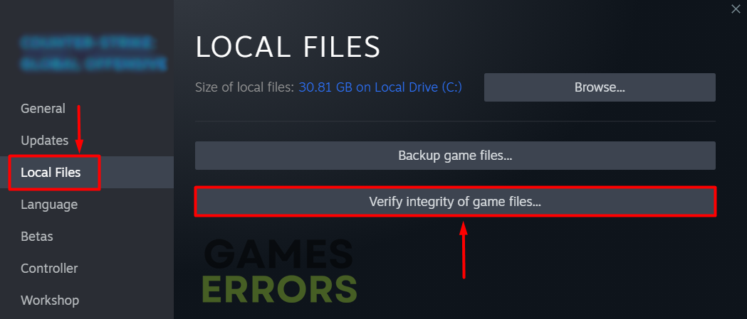 steam local files verify integrity of game files