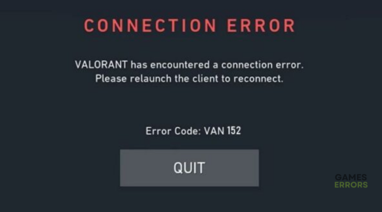Valorant Error Code VAN 152: Quick Fixes