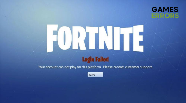 login failed fortnite ps4