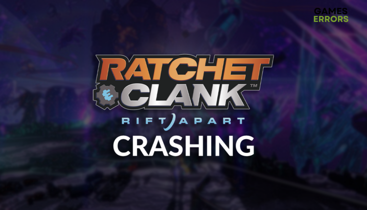 Ratchet & Clank Rift Apart crashing