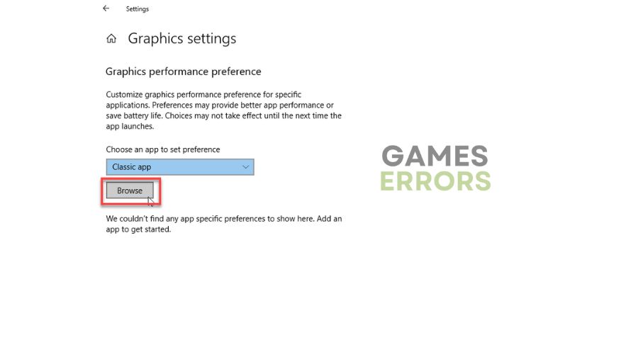 Sonic GPU settings Browse