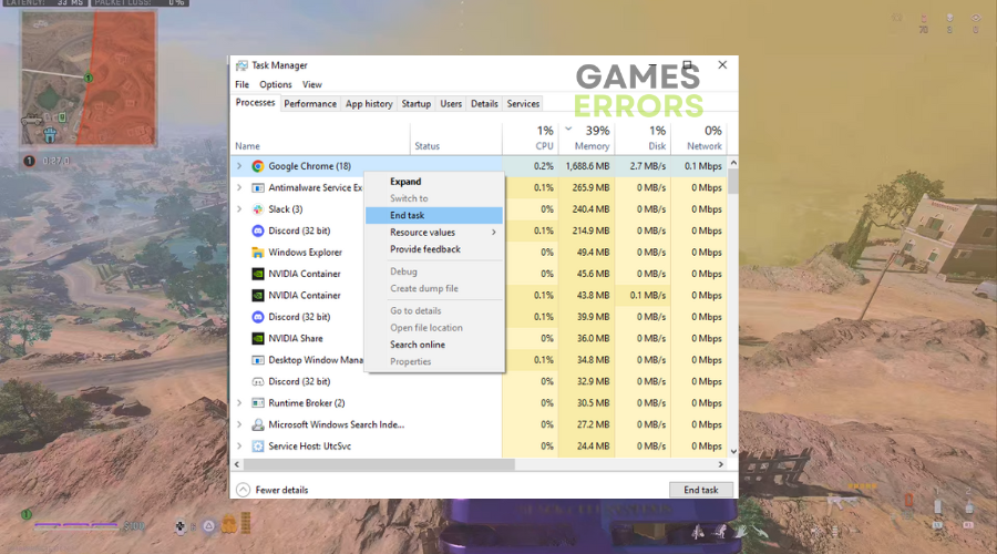 Warzone 2 Task Manager