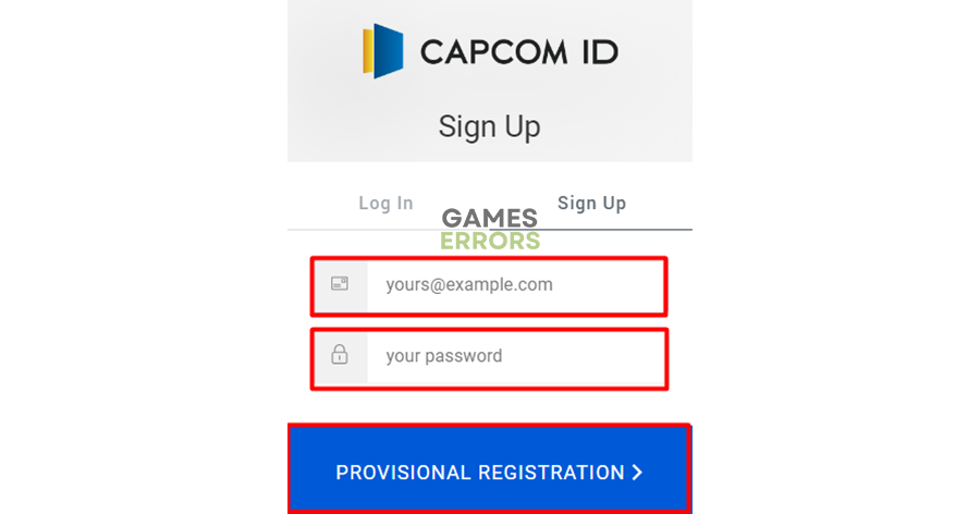 capcom provisional registration