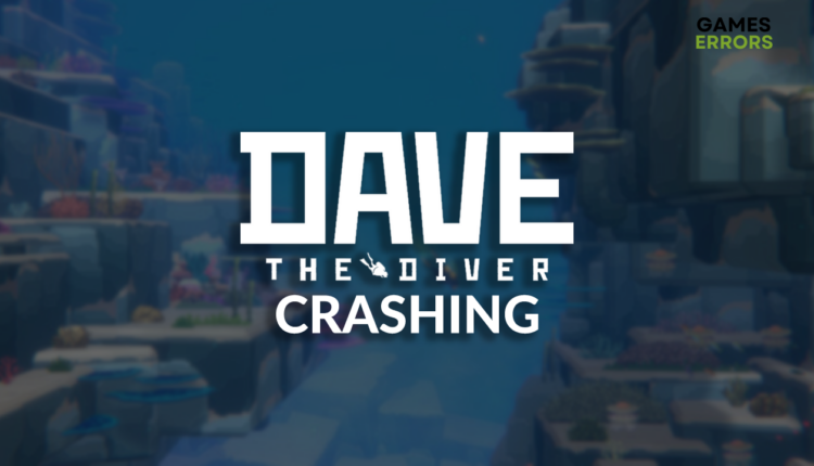 Dave the Diver crashing