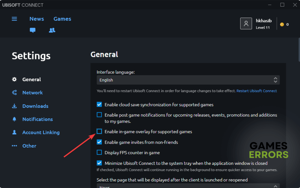 disabling in-game overlay ubisoft connect