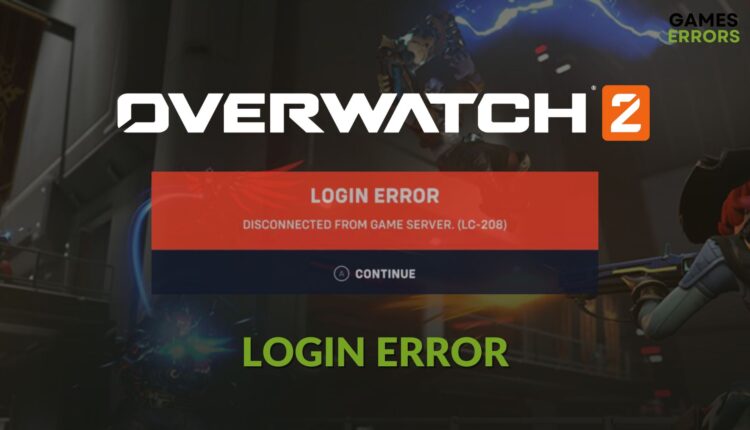 fix overwatch 2 login error