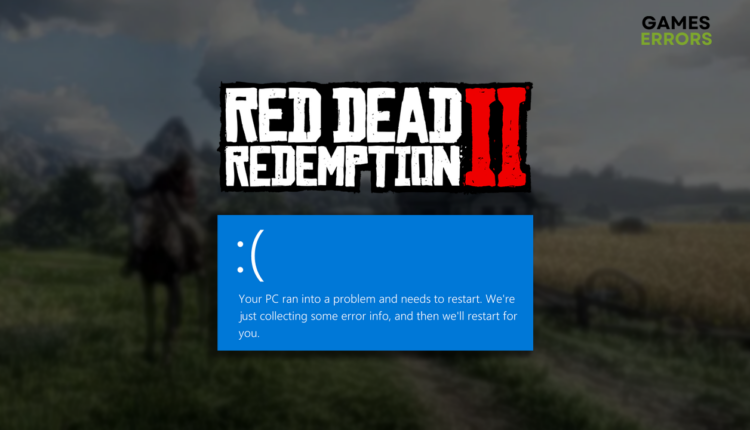 Red Dead Redemption 2 BSOD