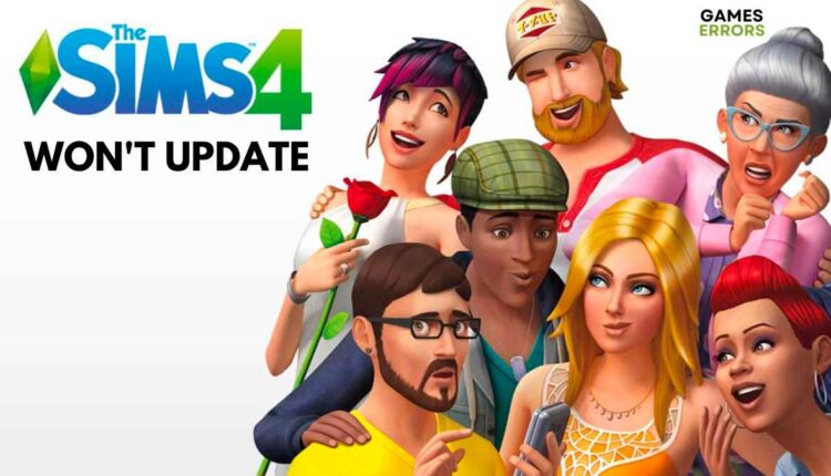 fix sims 4 won't update