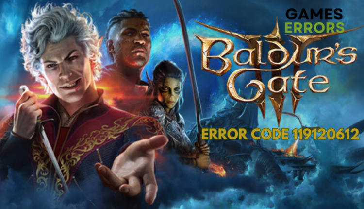 Baldur's Gate 3 Error Code 119120612