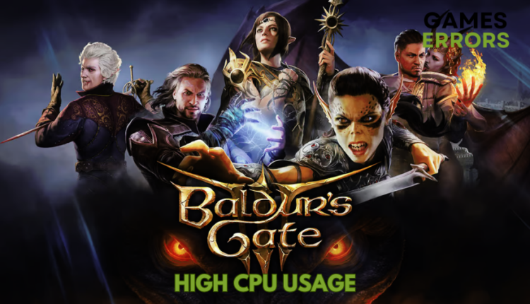 Baldur's Gate 3 High CPU