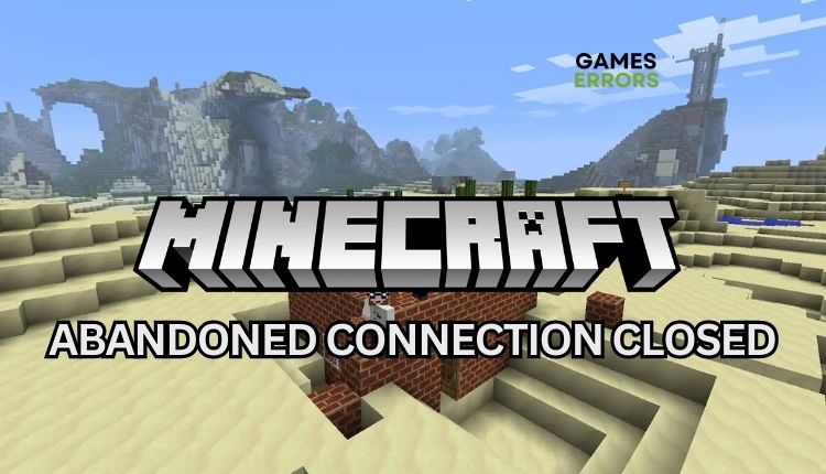 Abandoned Connection Closed Minecraft Fix it Step by Step