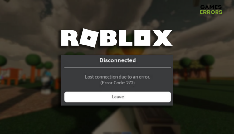 Roblox error code 272