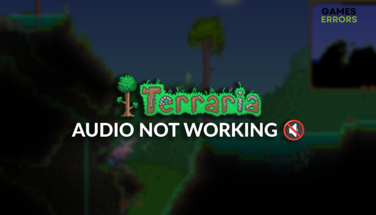 Terraria audio not working