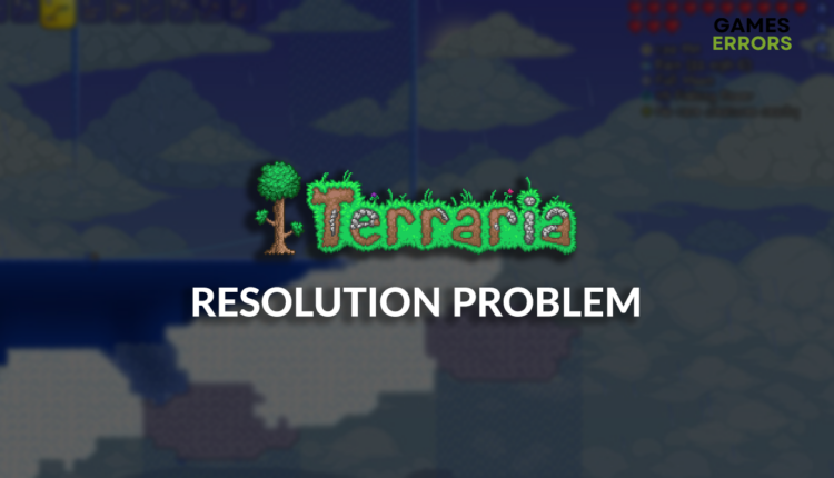 Terraria resolution problem