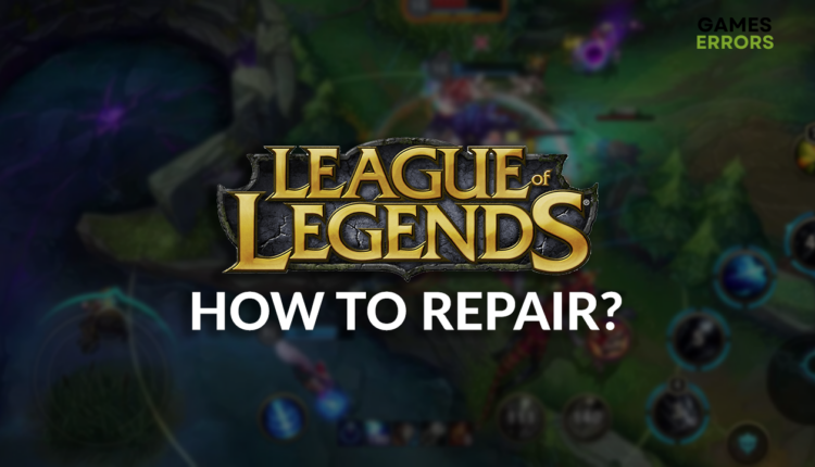 how to repair league of legends