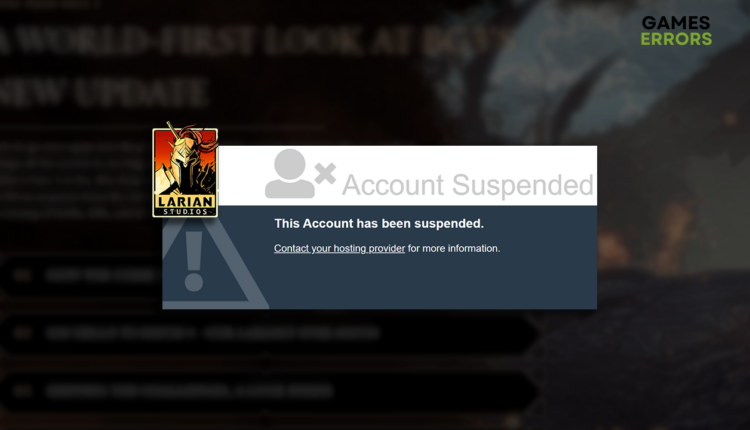 Larian Forums account suspended