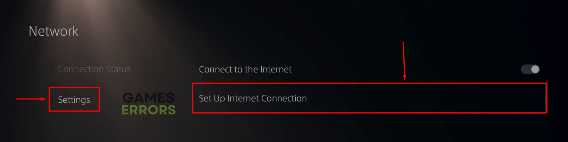 ps5 network settings set up