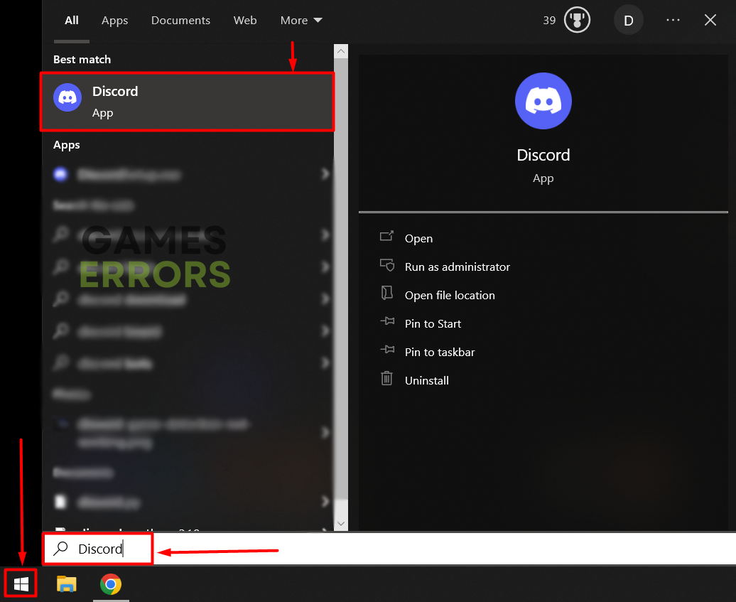 windows icon discord search