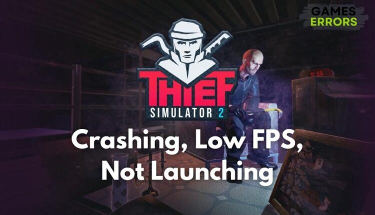 Thief Simulator 2 Crashing Low FPS Not Launching