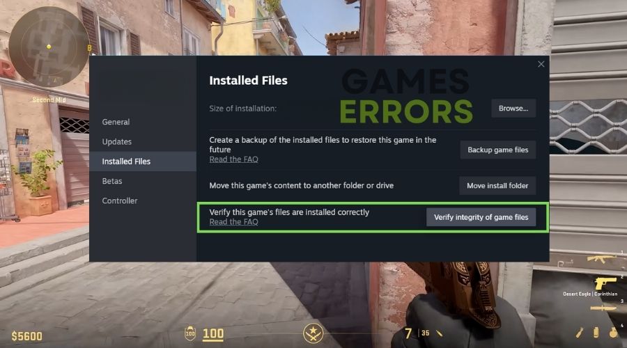 Counter Strike 2 Verify Game Files Steam
