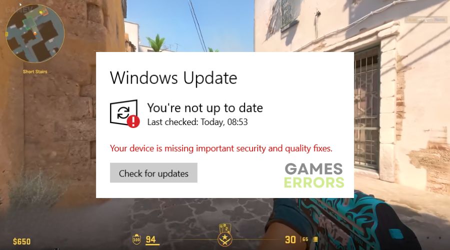 Counter Strike 2 Windows Update