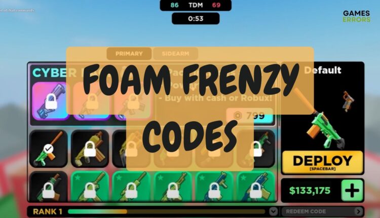 Foam Frenzy Codes: Get Free Cash & Master Your Gameplay