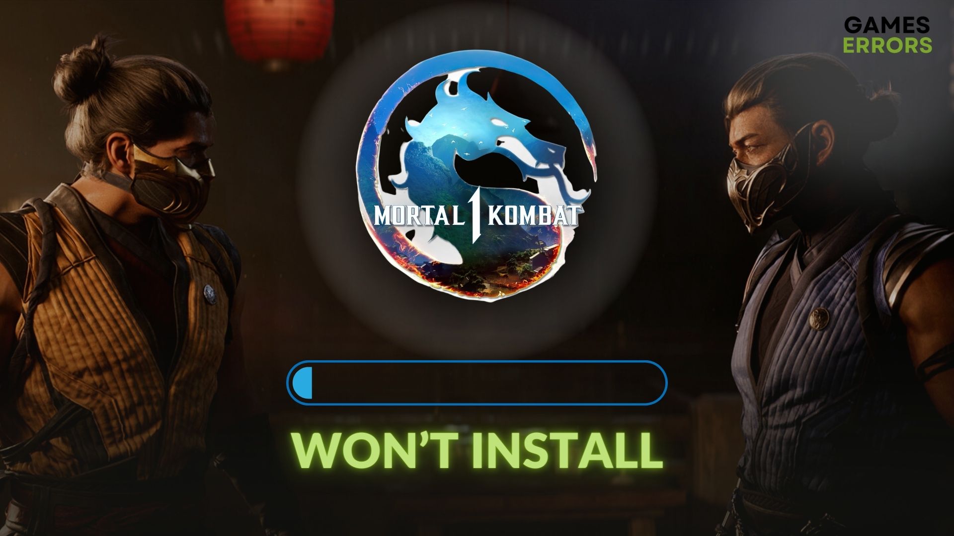 fix Mortal Kombat 1 won't install