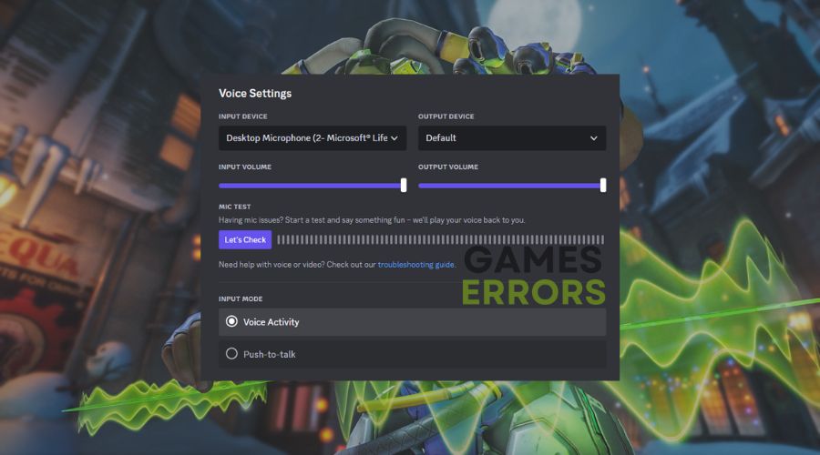 Overwatch Lucio Discord Voice Settings