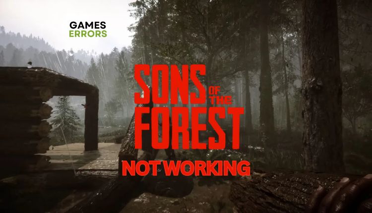 Sons Of The Forest Not Working Featured Image