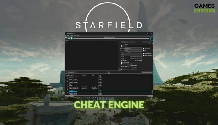Starfield cheat engine featured