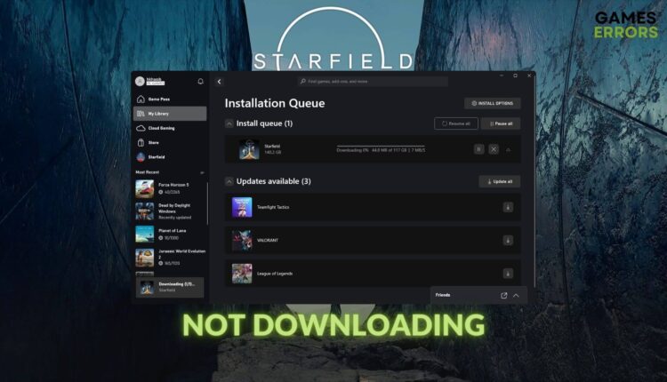 fix starfield not downloading
