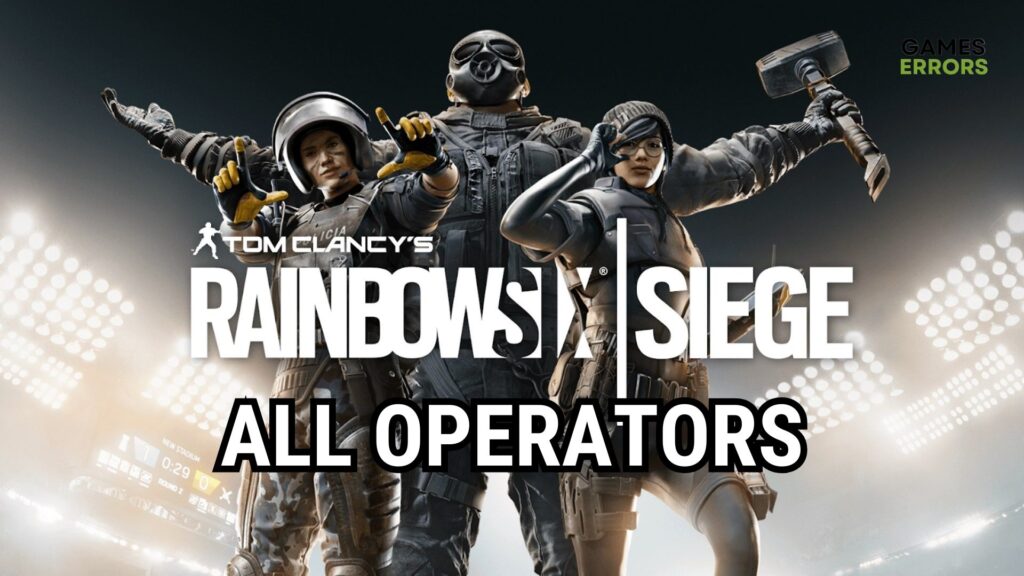 Wild Card R6 Operator All R6 Operators: Check Their Backgrounds, Abilities & Traits