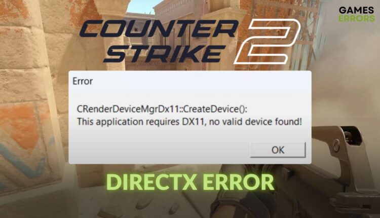 fix cs2 directx error
