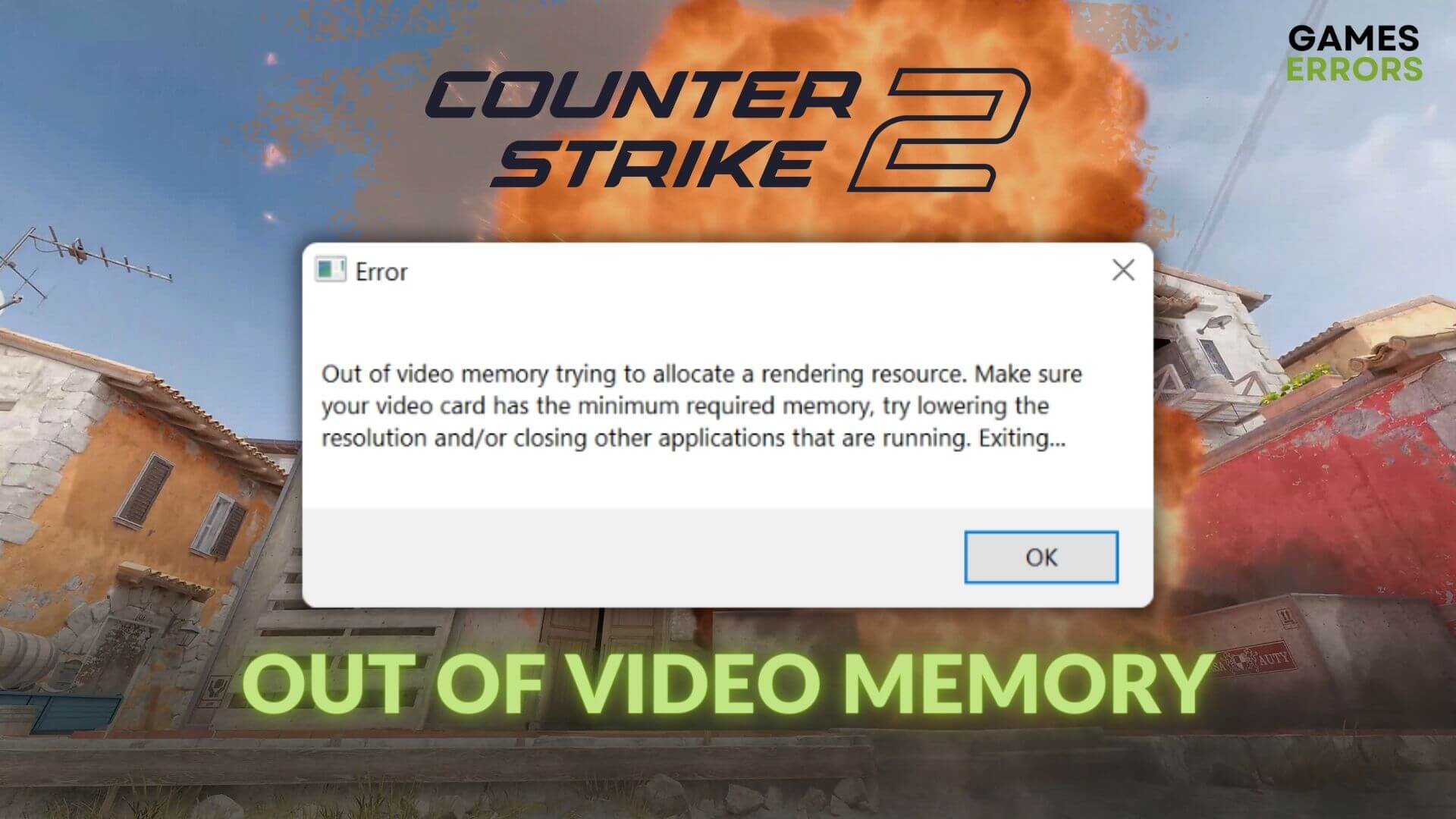 fix cs2 run out of video memory