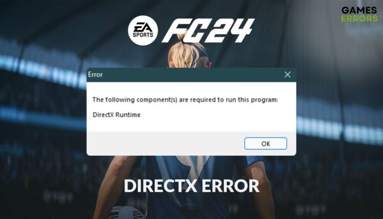 how to solve fc 24 directx error