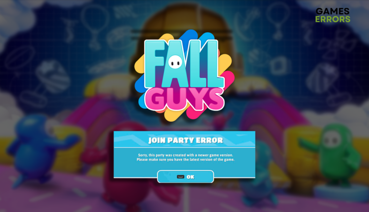 join party error fall guys