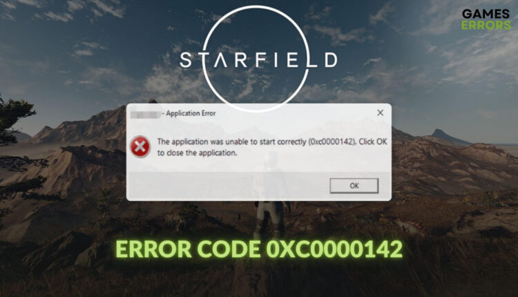 how to fix starfield Error code 0xc0000142