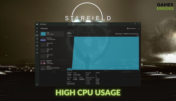 fix starfield high cpu usage