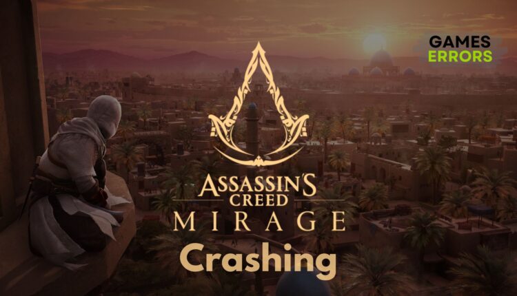 Assassin's Creed Mirage Crashing