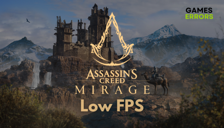 Assassin's Creed Mirage Low Fps